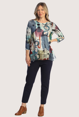 JESS & JANE Sienna Contrast Tunic Top