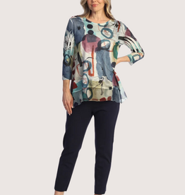 JESS & JANE Sienna Contrast Tunic Top
