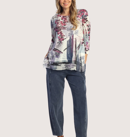 JESS & JANE Fay Contrast Chiffon Top