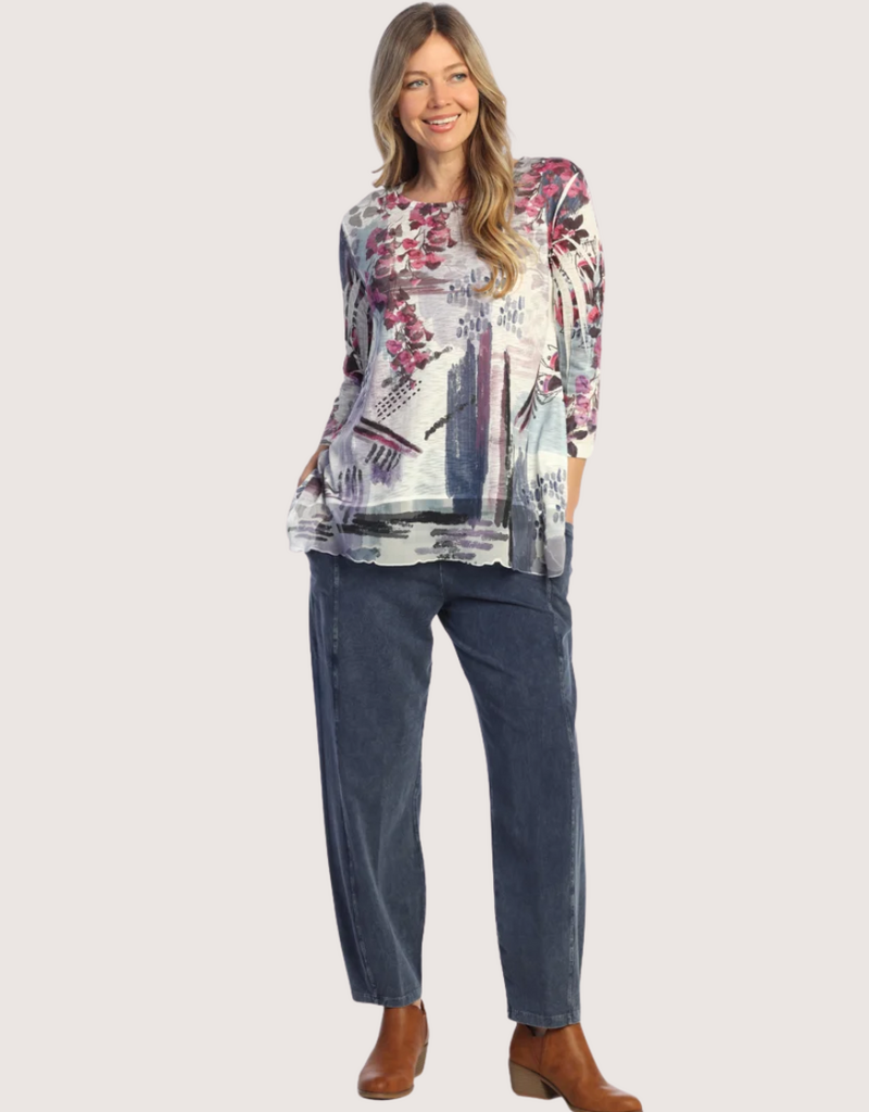 JESS & JANE Fay Contrast Chiffon Top