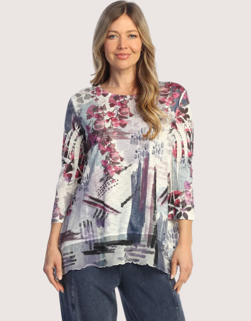 JESS & JANE Fay Contrast Chiffon Top