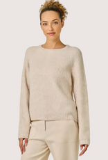 MYSTREE Ribbed Mini Cable Knit Pullover Marble