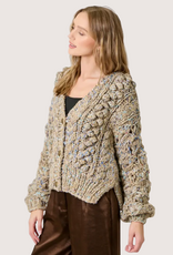 MYSTREE Flecked Chunkuy Sweater Cardigan Almond Mix