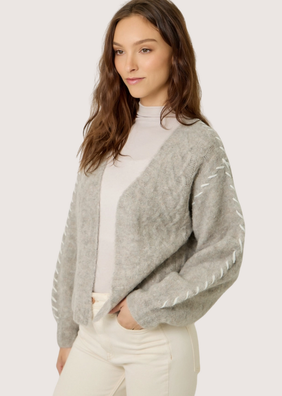 MYSTREE Textured Boucle Whip Stitch Oatmeal