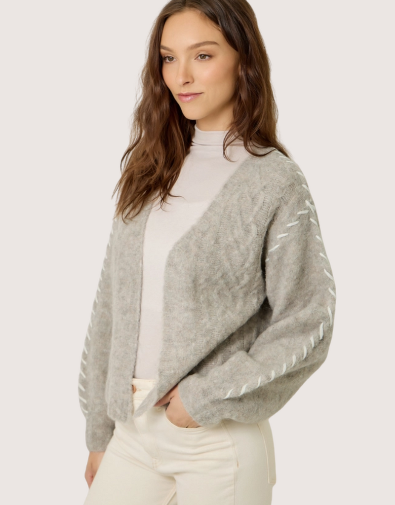 MYSTREE Textured Boucle Whip Stitch Oatmeal