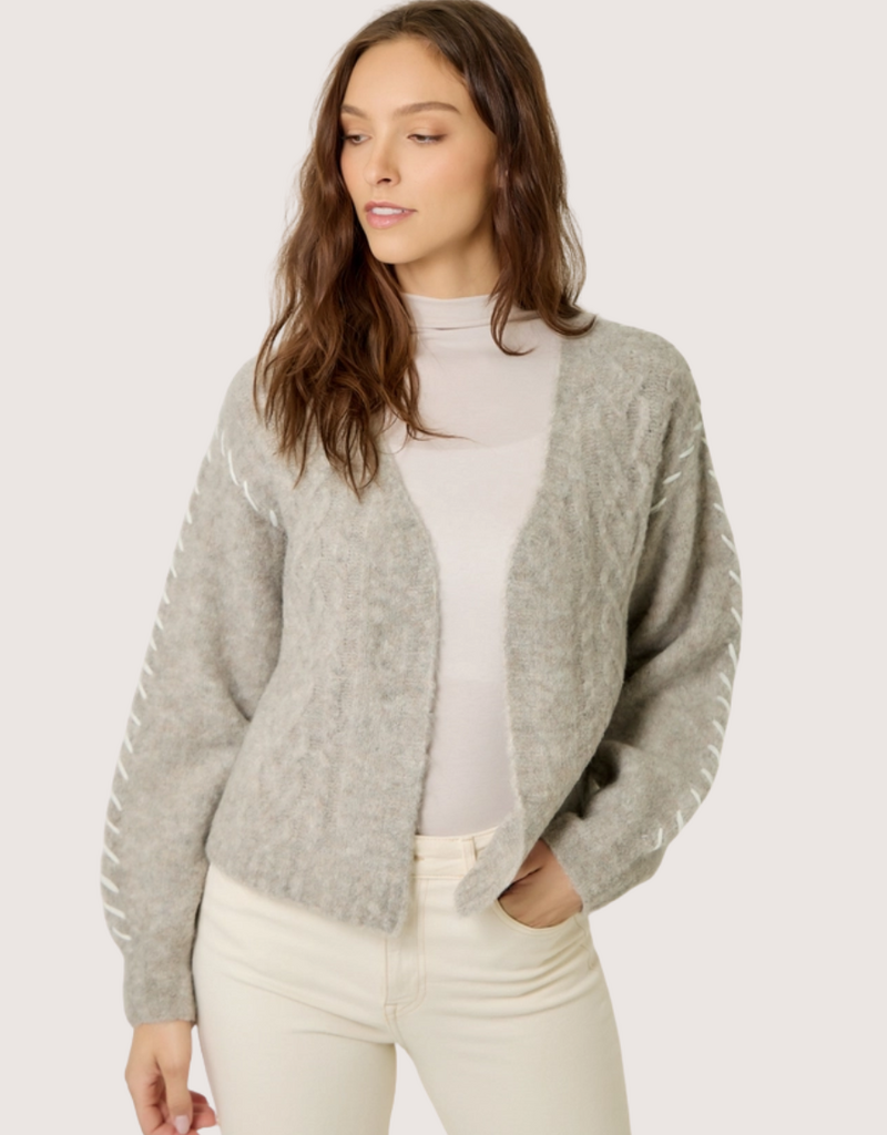 MYSTREE Textured Boucle Whip Stitch Oatmeal