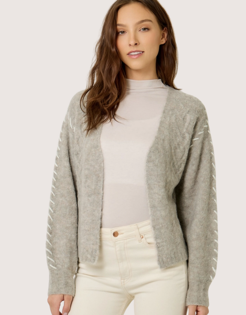 MYSTREE Textured Boucle Whip Stitch Oatmeal