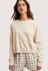 WISHLIST Basic Drop Shoulder Sweater Cream