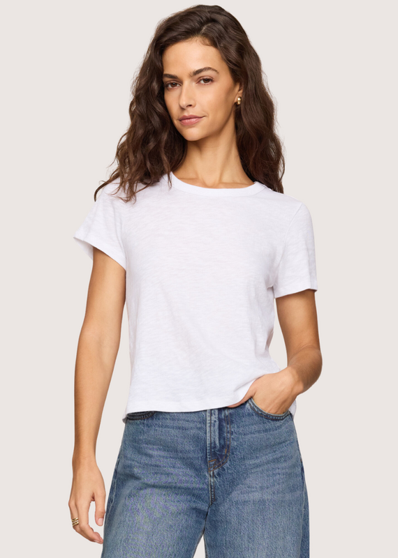 Z SUPPLY Junie Slub Tee Shirt White