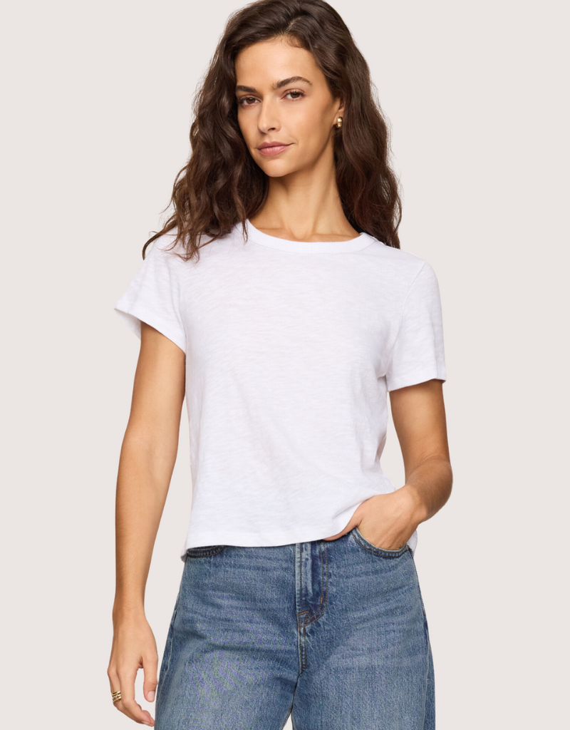 Z SUPPLY Junie Slub Tee Shirt White