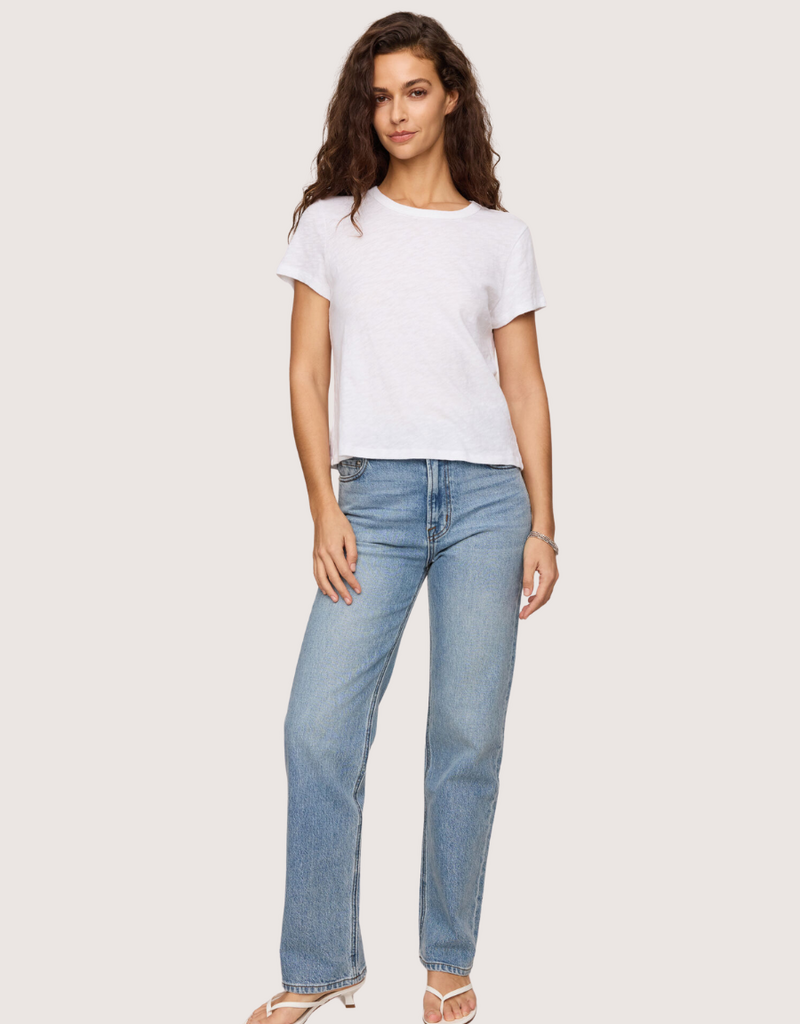 Z SUPPLY Junie Slub Tee Shirt White