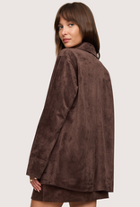 Z SUPPLY Decker Suede Chore Coat Dark Chocolate