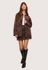 Z SUPPLY Decker Suede Chore Coat Dark Chocolate