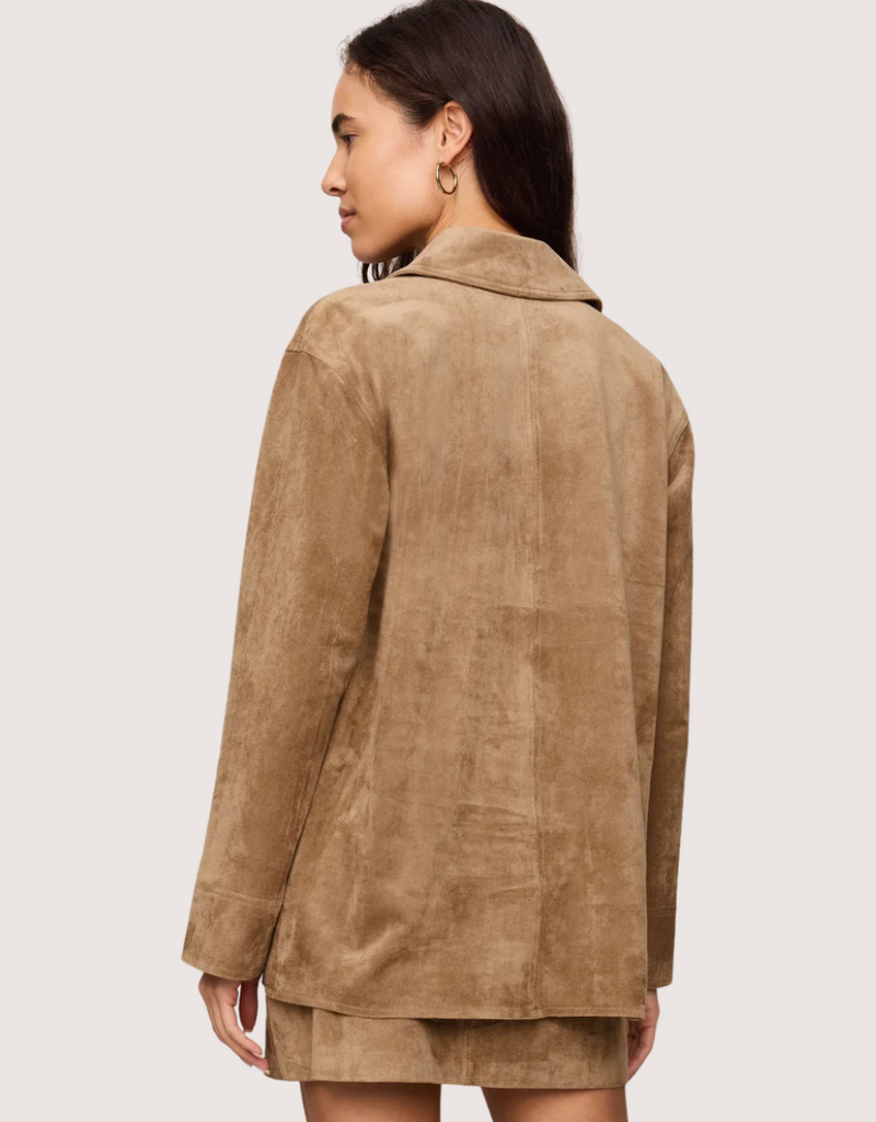 Z SUPPLY Decker Suede Chore Coat Light Sand