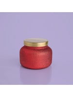 Capri Blue Volcano Glam Signature Jar (Red Glitter)