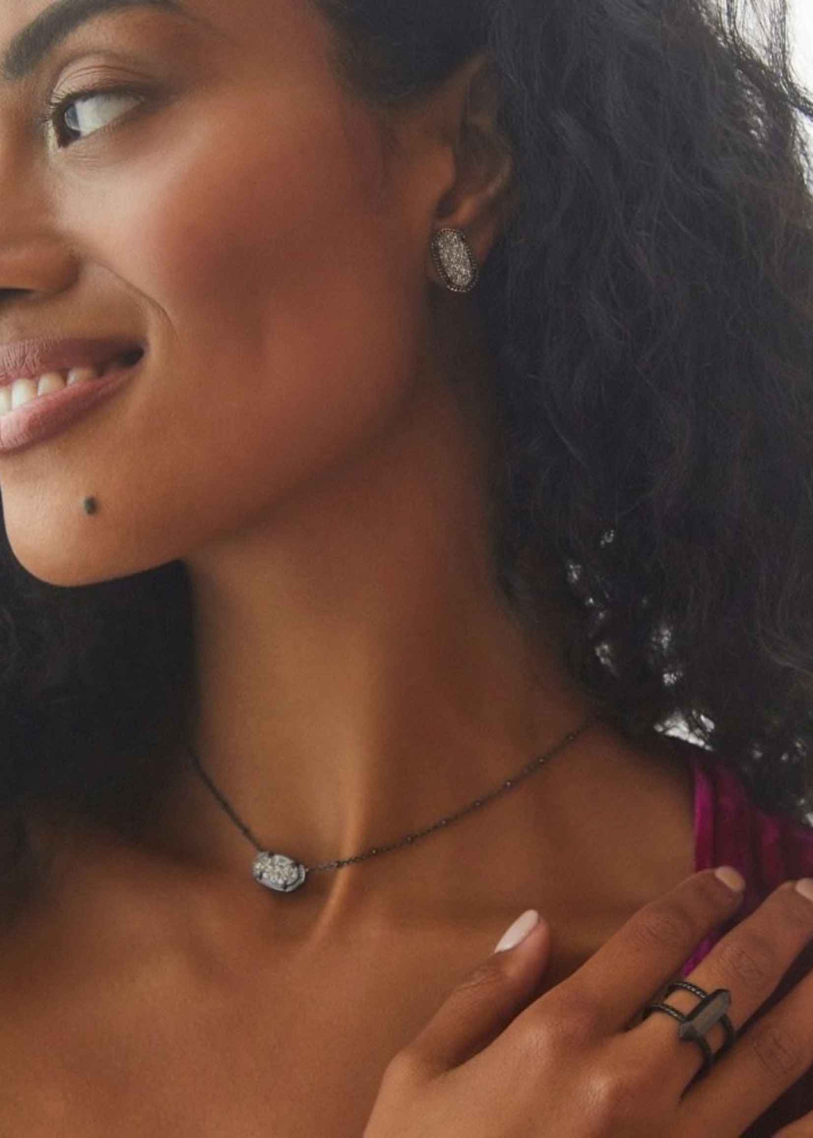 Kendra Scott Ellie Earring (Gnmt Plat Drusy)