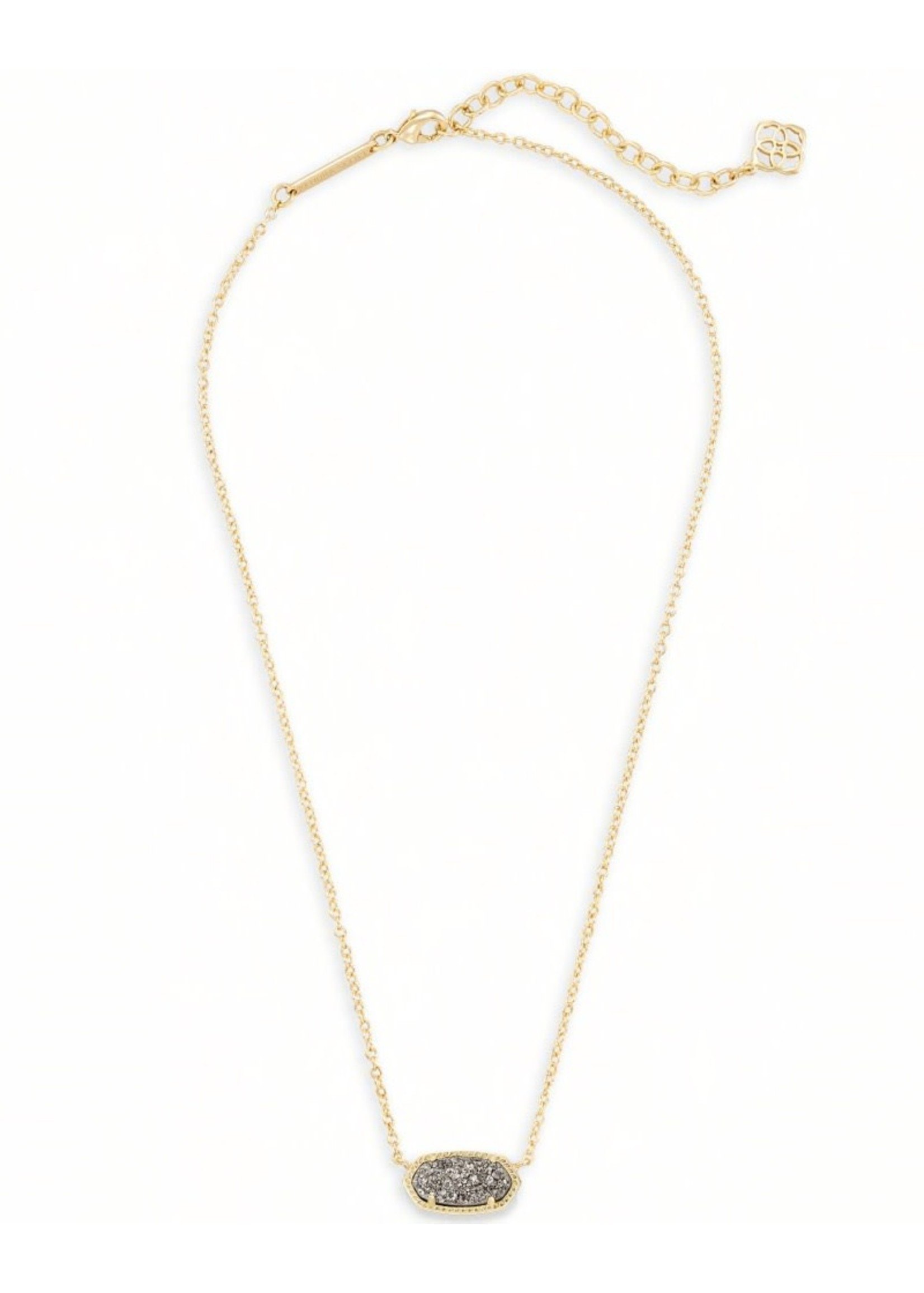 Kendra Scott Elisa Necklace (Gold Platinum Drusy)