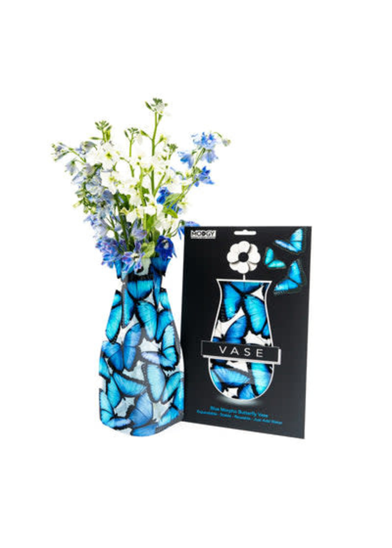 Modgy Blue Morpho Vase