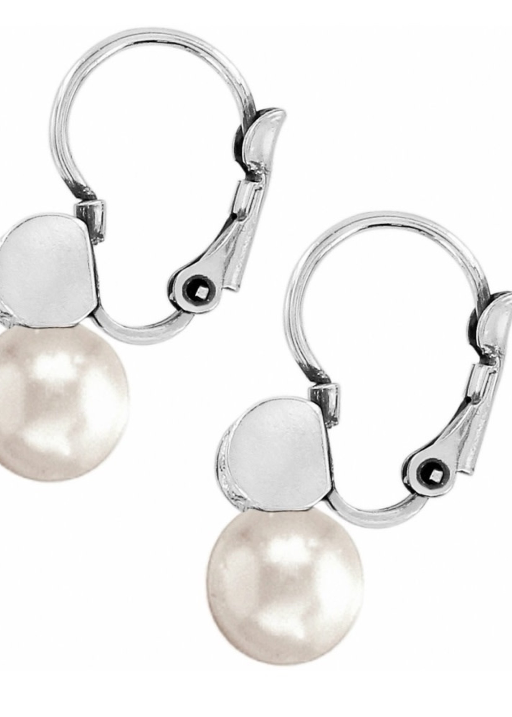 Brighton Meridian Petite Pearl Leverback Earrings