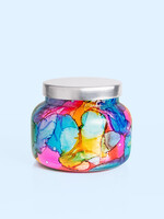 Capri Blue Volcano Rainbow Watercolor Signature Jar