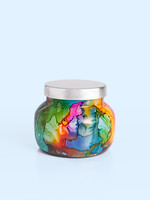 Capri Blue Volcano Rainbow Watercolor Petite Jar