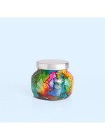 Capri Blue Volcano Rainbow Watercolor Petite Jar