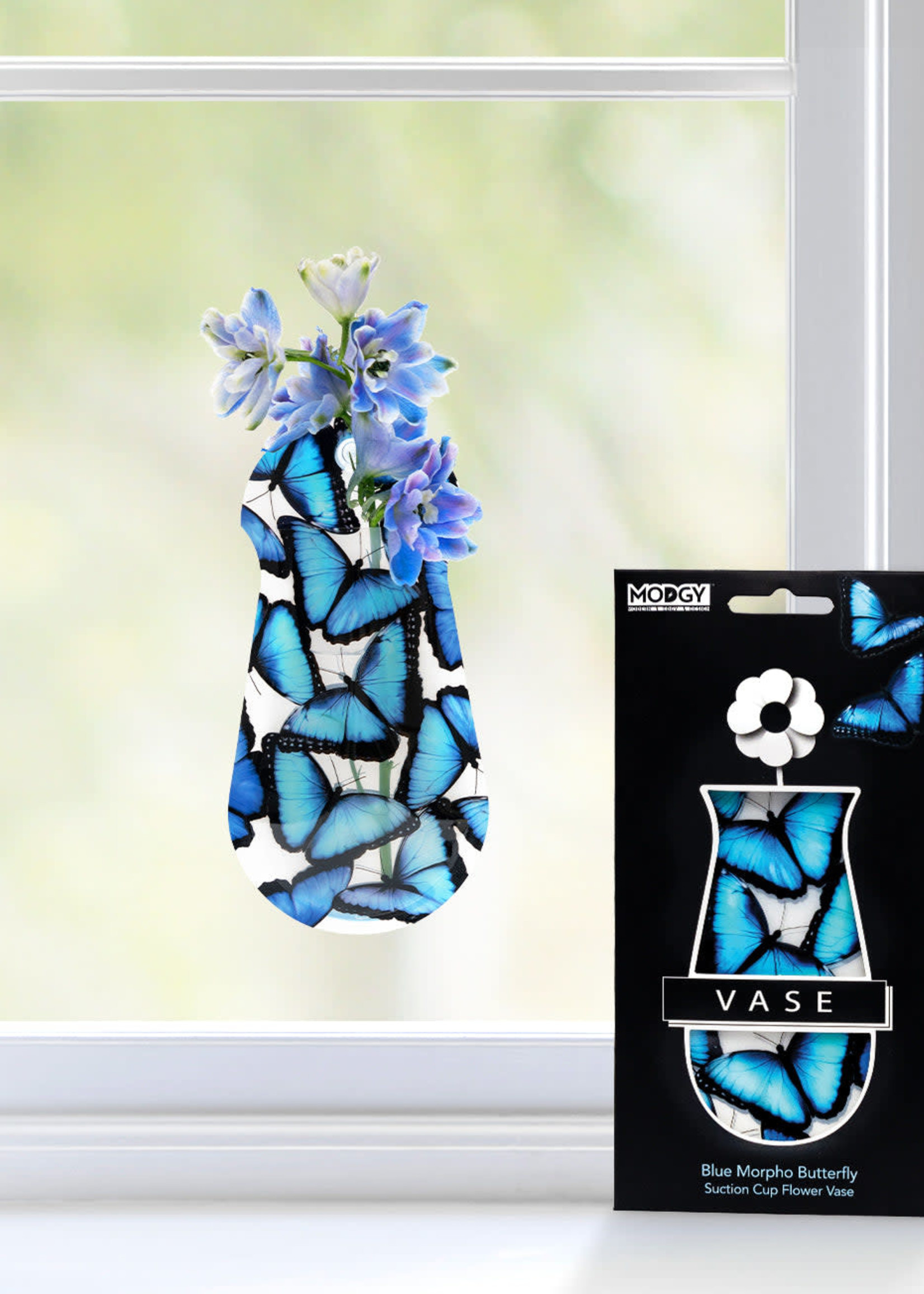 Modgy Window Suction Cup Vase (Butterfly)