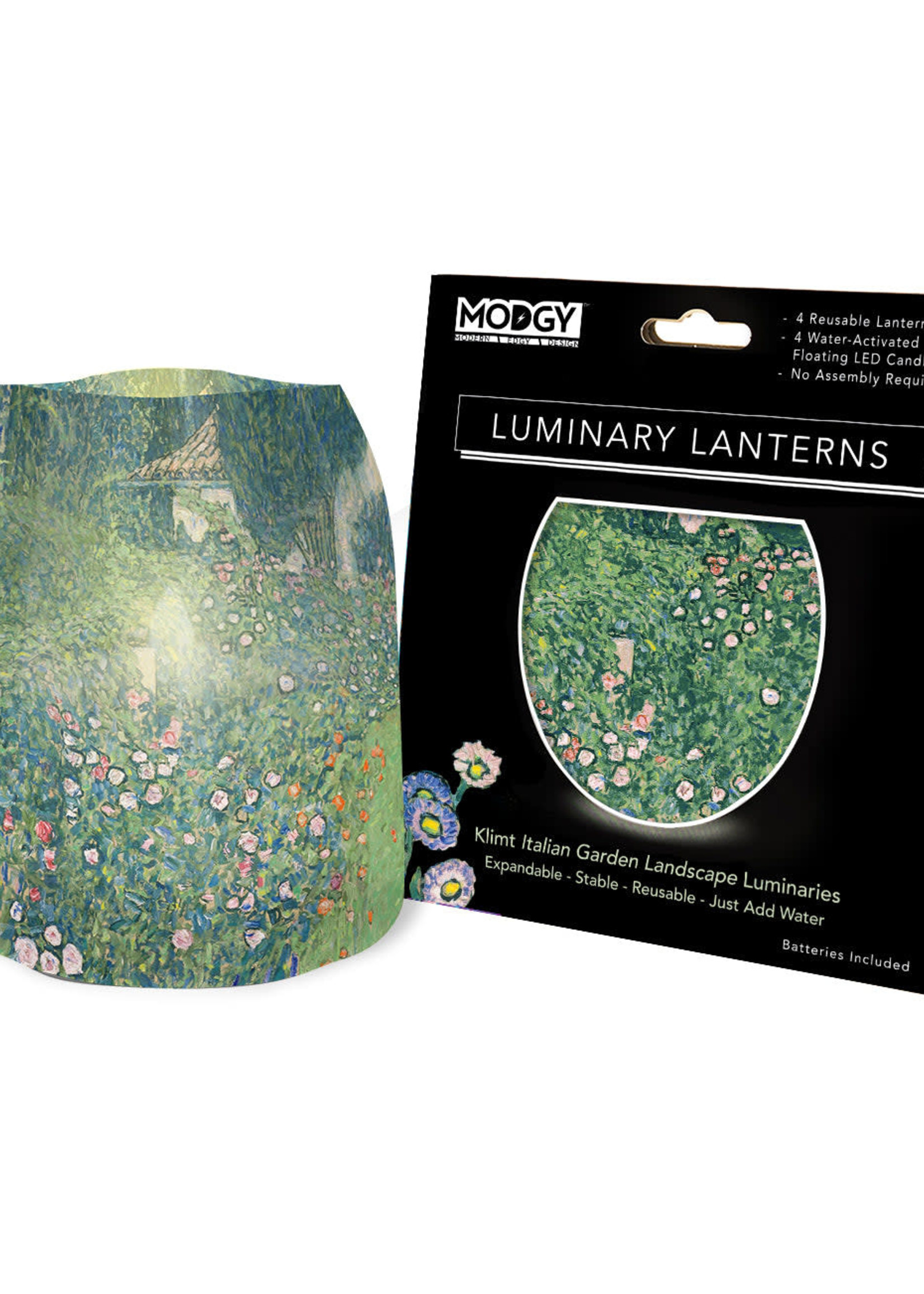 Modgy Klimt Italian Garden Landscape Luminary Set