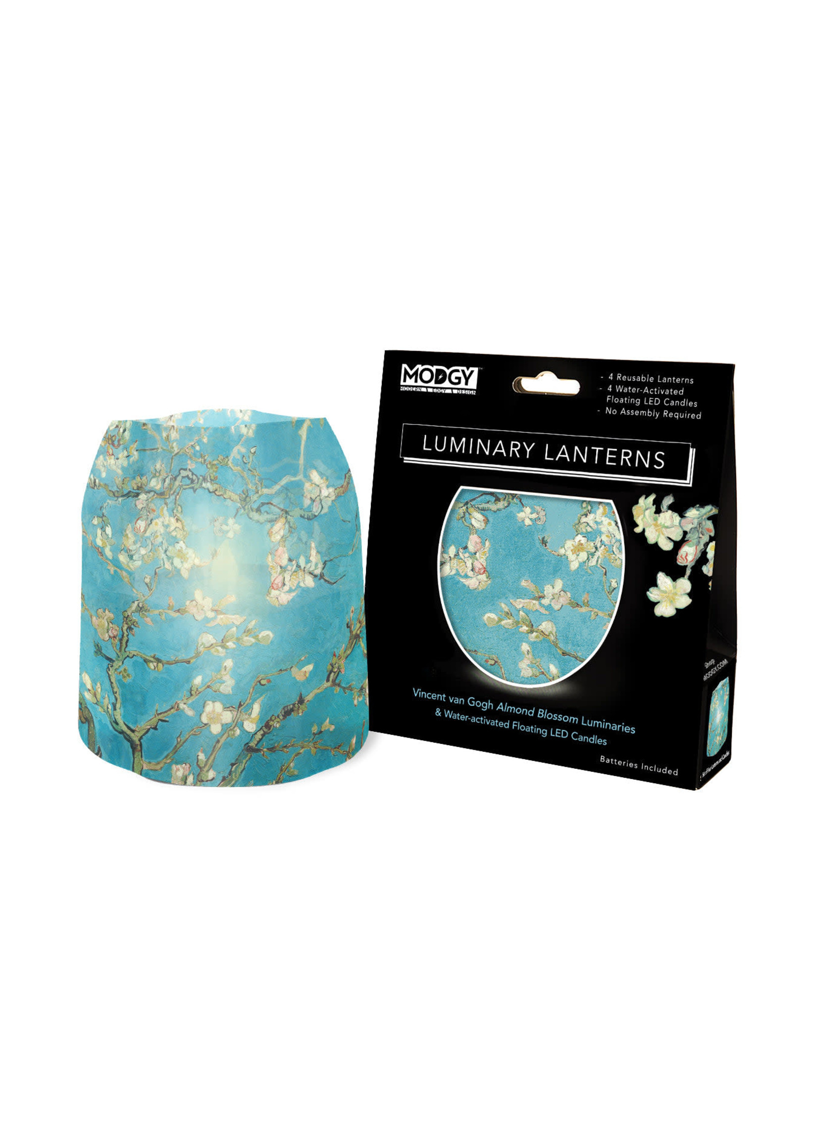 Modgy Van Gogh Almond Blossom Luminary Set