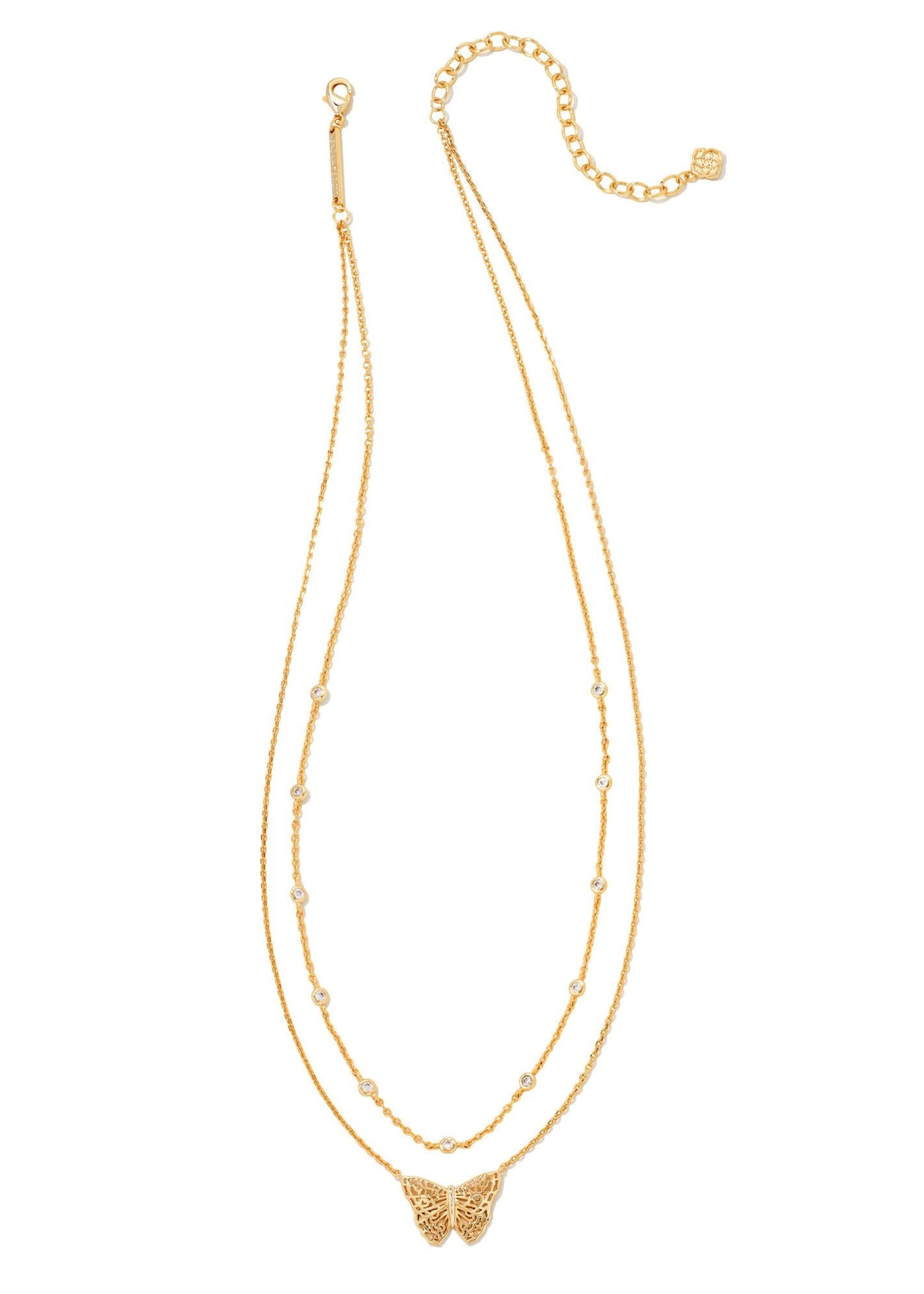 Kendra Scott Hadley Butterfly Mutli Strand Gold