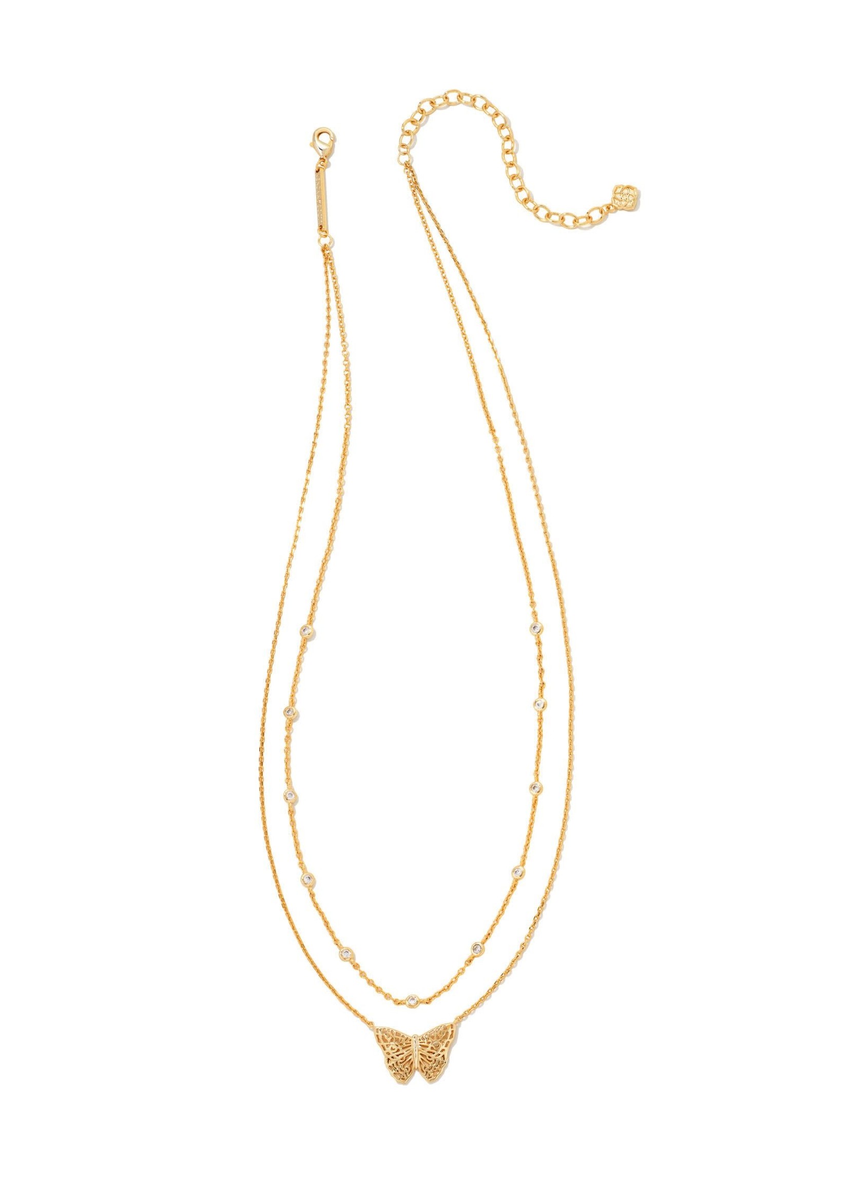 Kendra Scott Hadley Butterfly Mutli Strand Gold