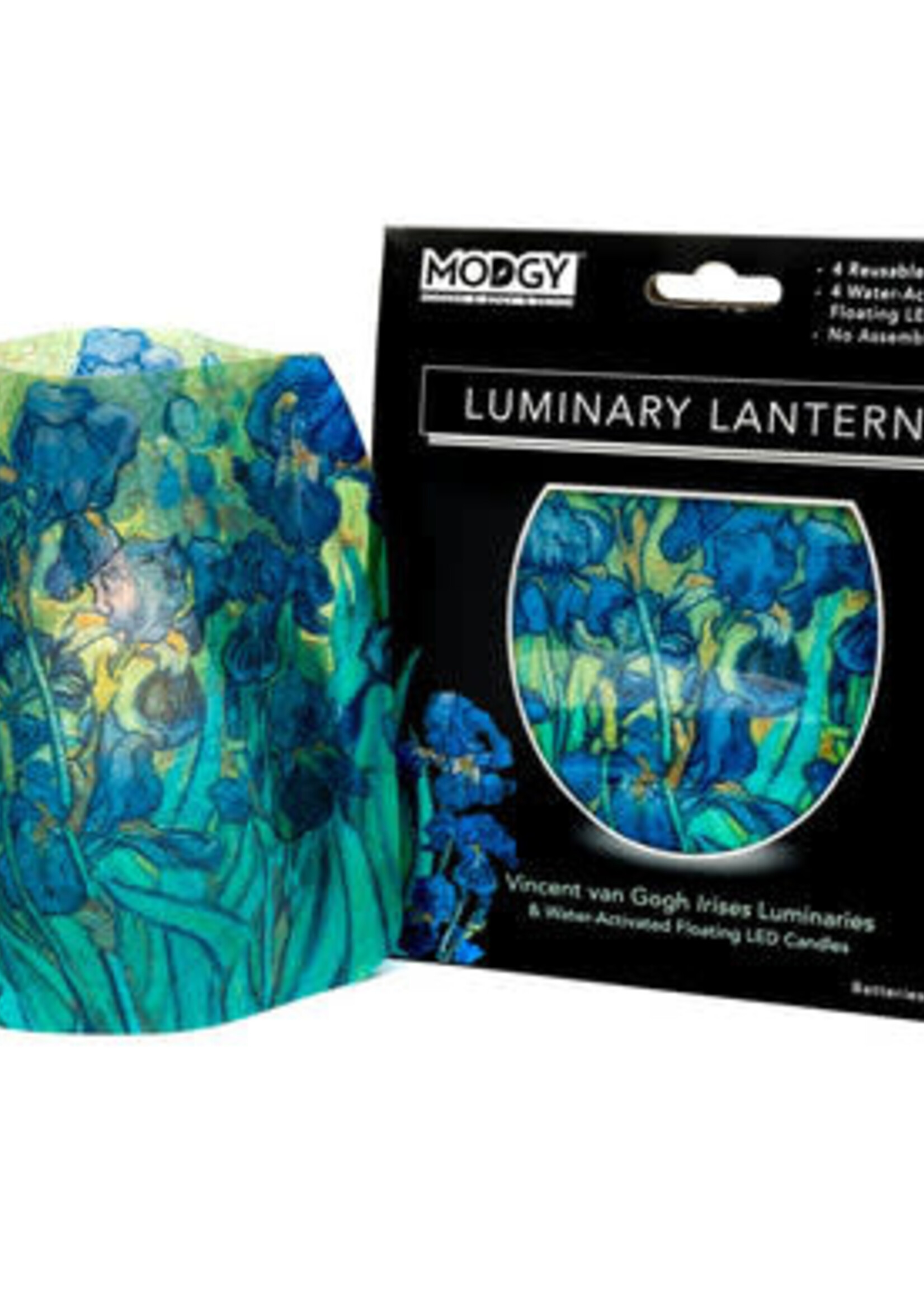 Modgy Van Gogh Irises Luminary