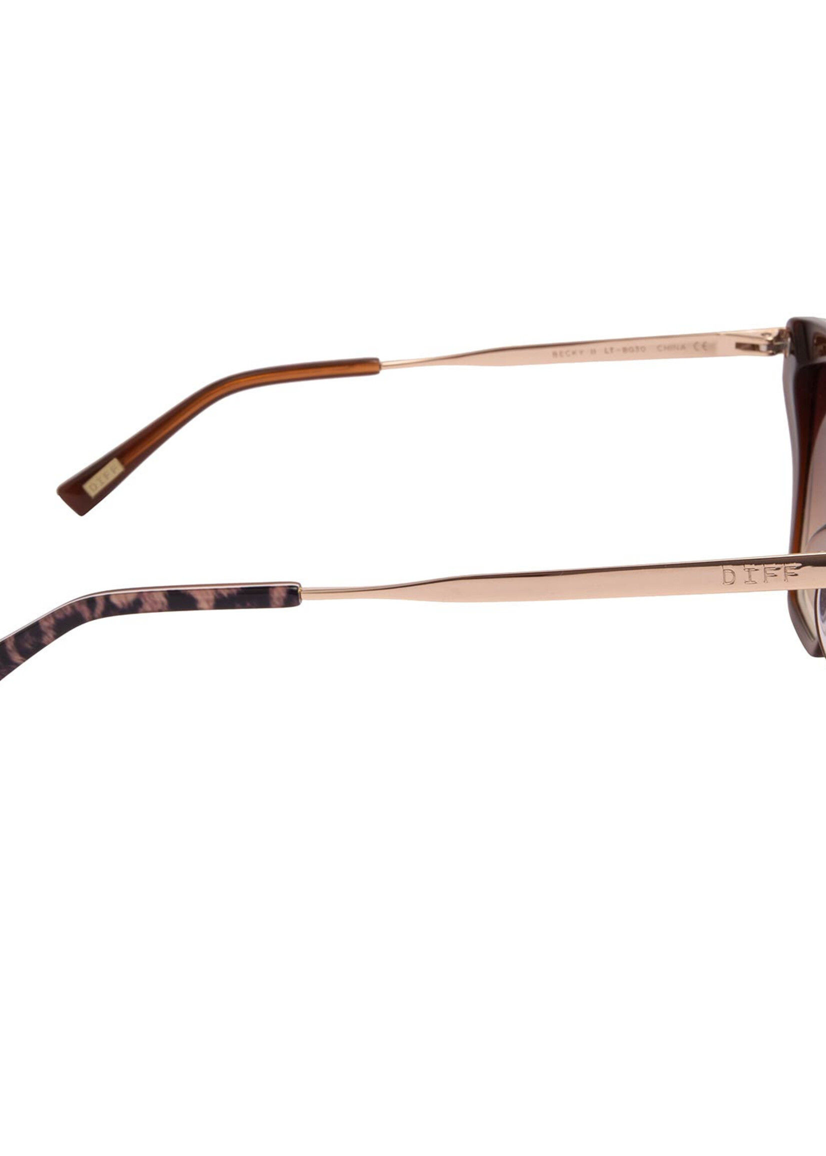 DIFF BECKY II - LEOPARD TORTOISE + BROWN GRADIENT