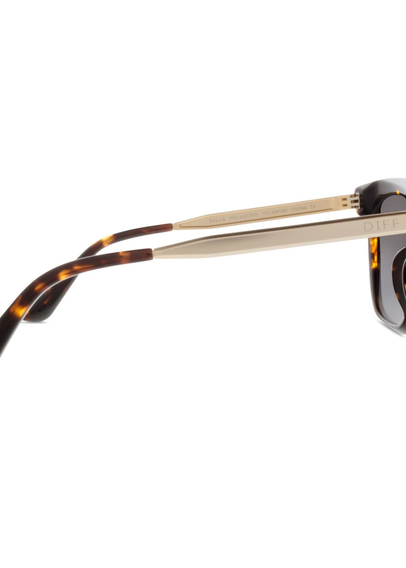 DIFF BELLA - TORTOISE + GREY + POLARIZED