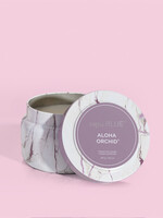 Capri Blue Aloha Orchid Modern Marble Travel Tin Candle