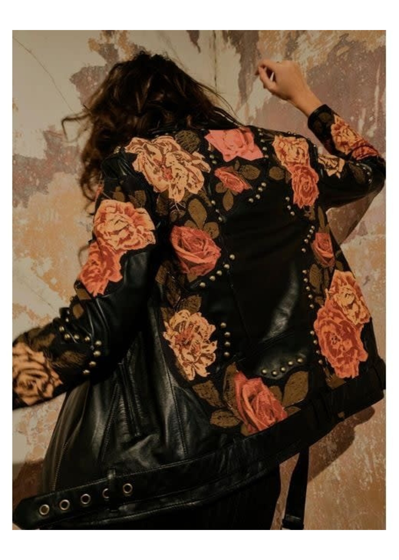 Free People Rebel Rose Moto Jacket