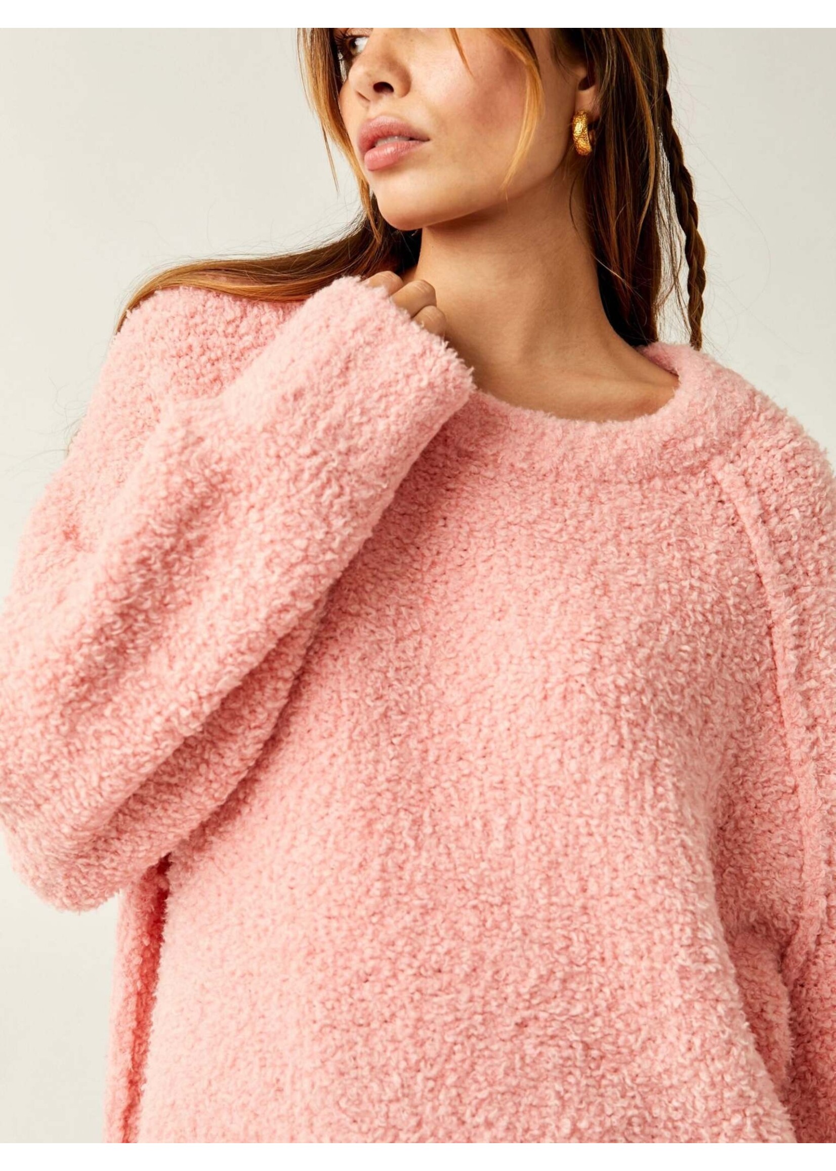 Free People Teddy Sweater Tunic (Pale Rosette)