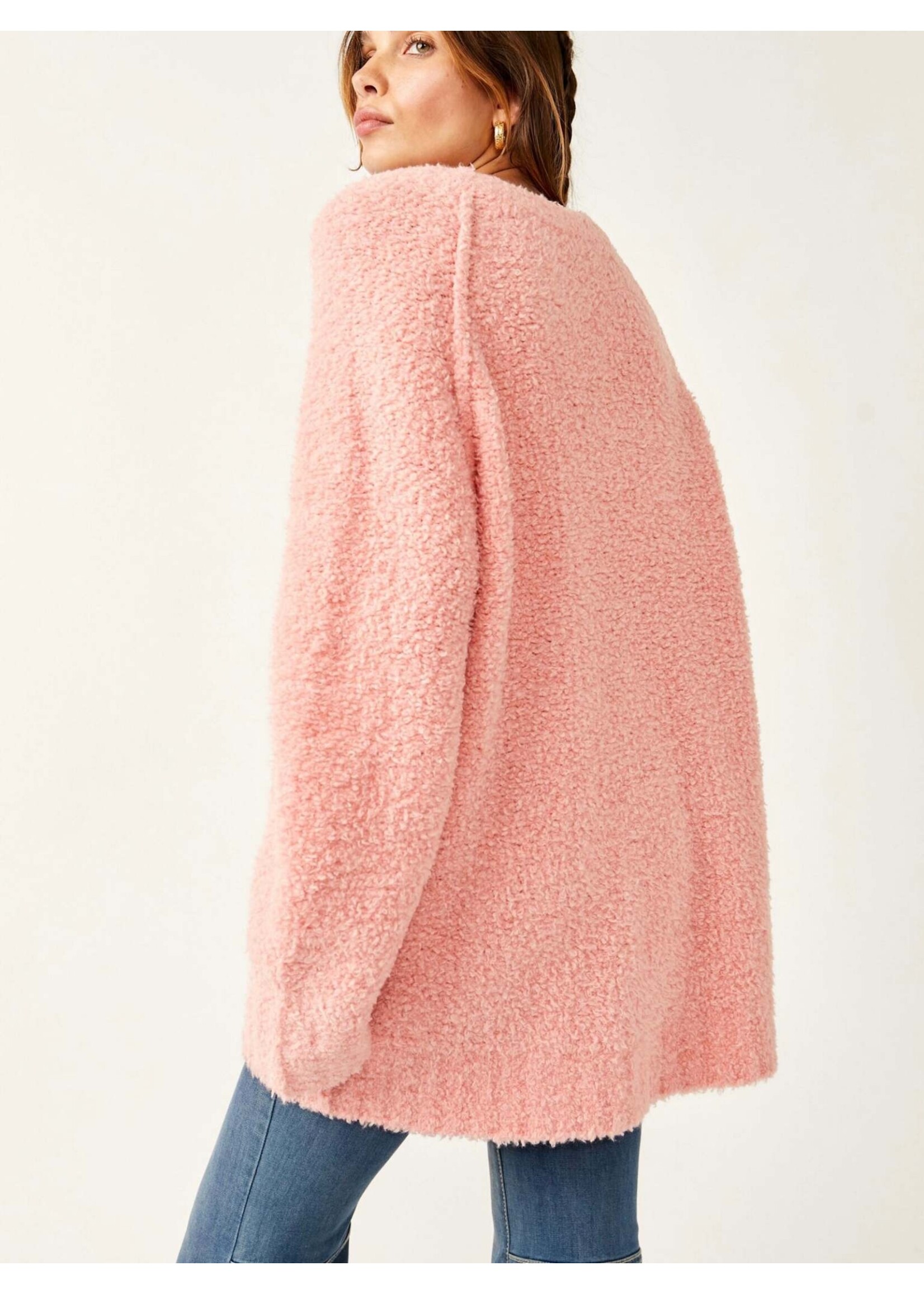 Free People Teddy Sweater Tunic (Pale Rosette)