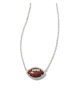 Kendra Scott Football Pendant (Rhod/Orange)