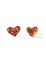 Kendra Scott ARI PAVE CRYSTAL HEART EARRINGS