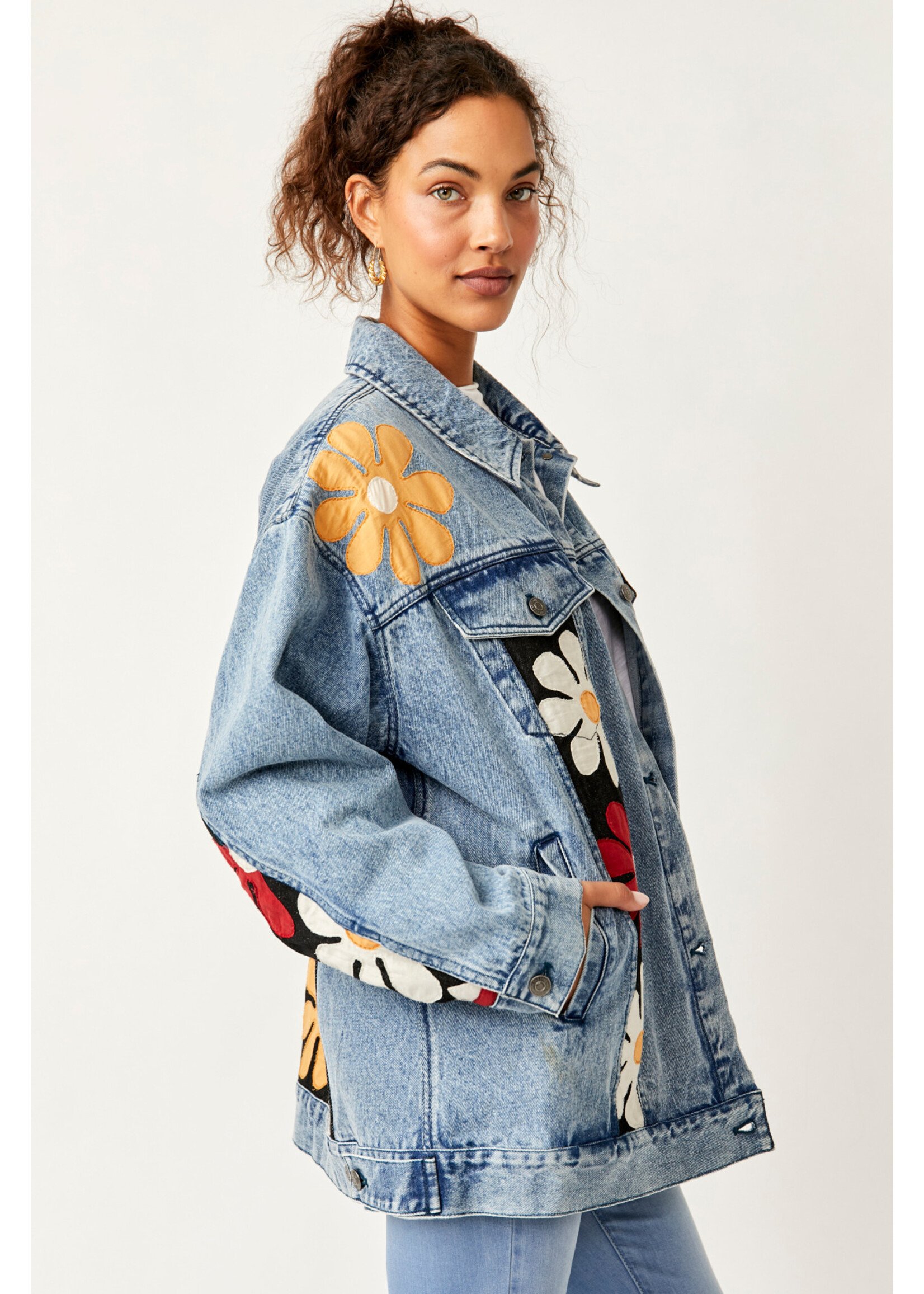 Free People Annies Flower Bomb (Denim Medium Blue)