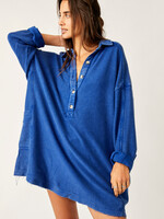 Free People Willow Polo (Rinsed Cobalt)