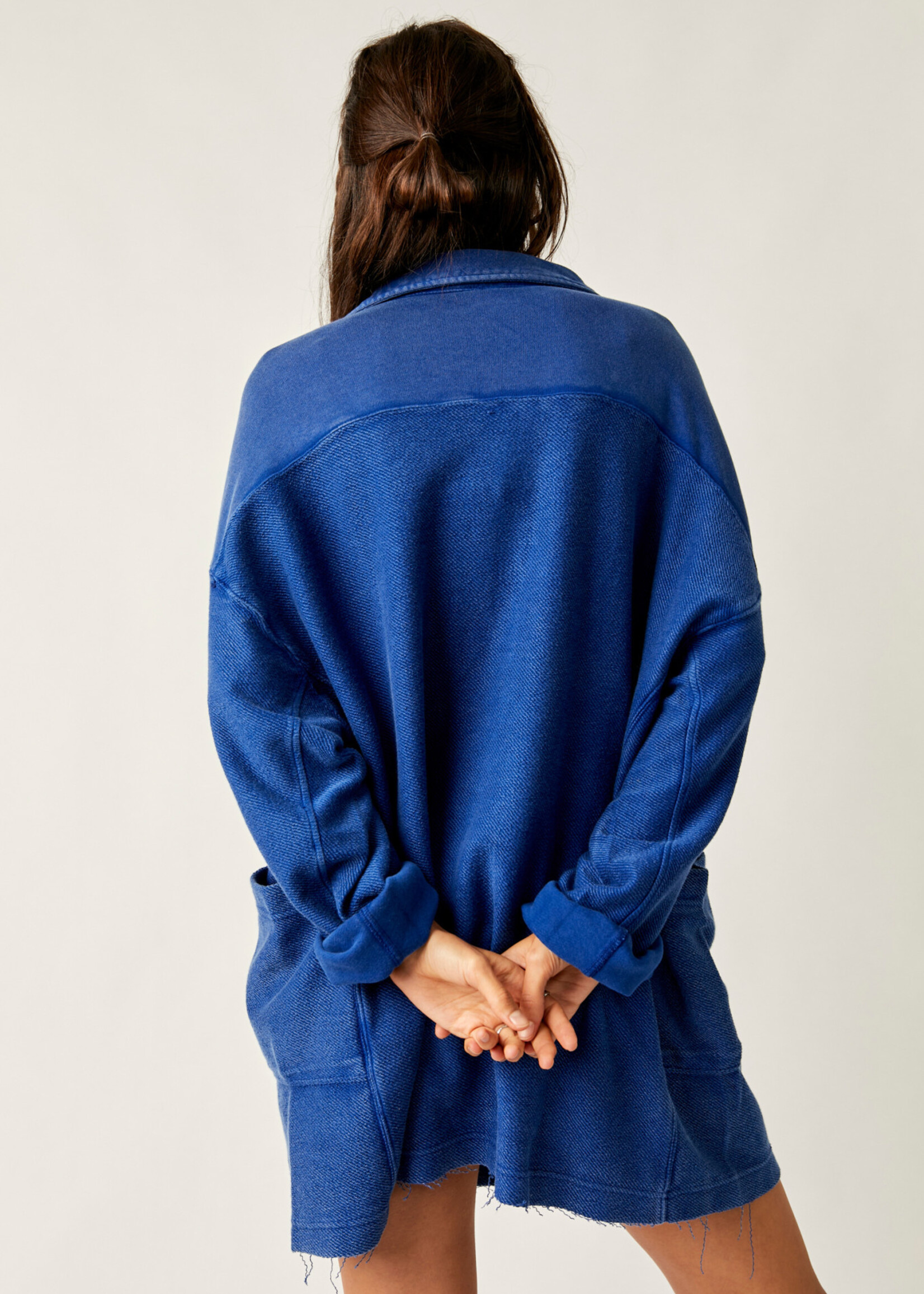 Free People Willow Polo (Rinsed Cobalt)