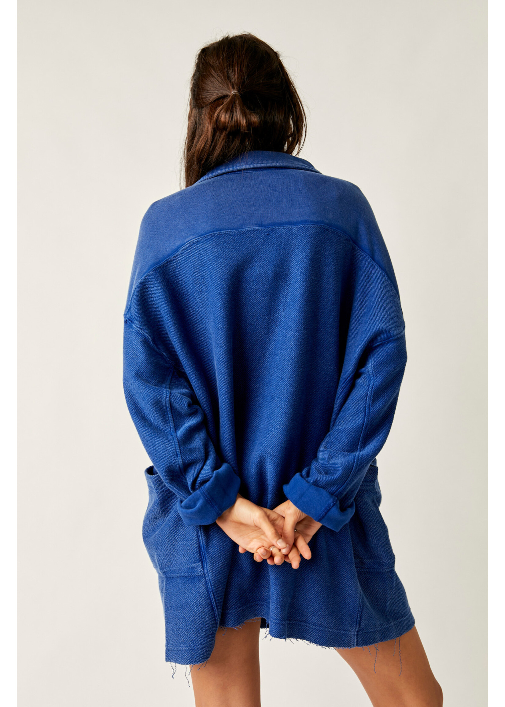 Free People Willow Polo (Rinsed Cobalt)