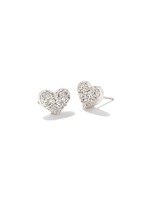 Kendra Scott ARI PAVE CRYSTAL HEART EARRINGS