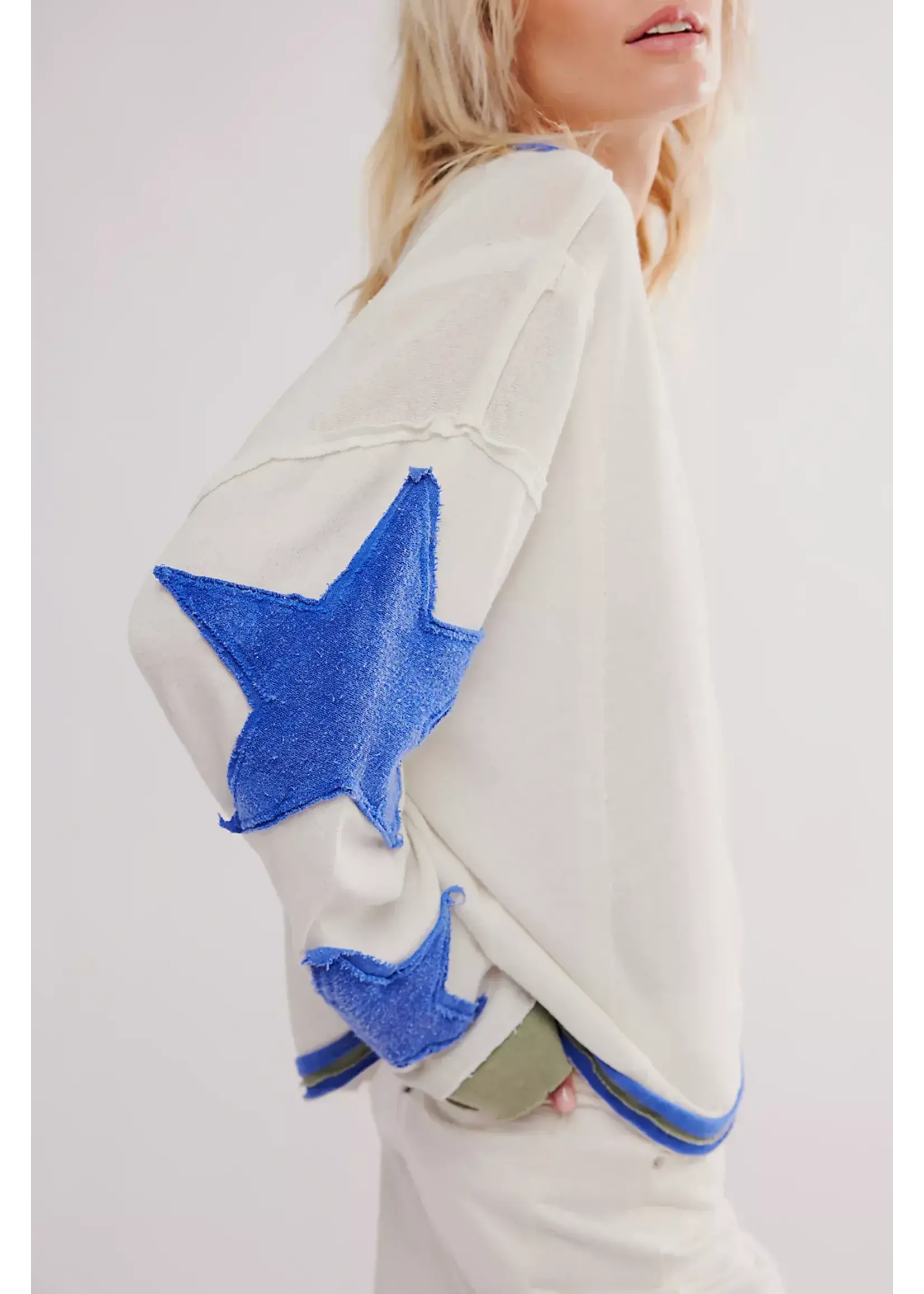 Free People You're A Star Tee (Snowing Combo)