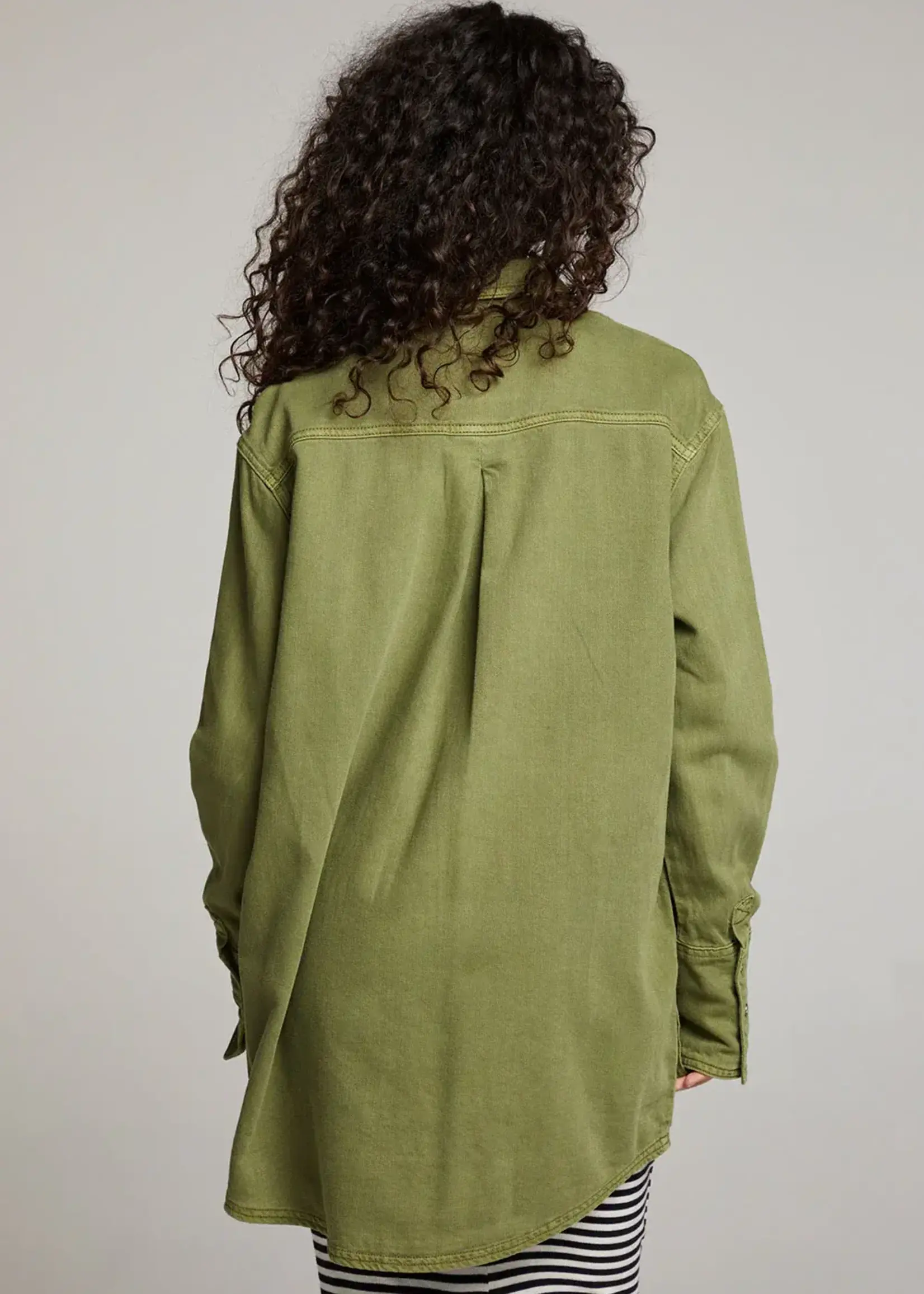 Chaser Cargo Twill Button Up (Sphagnum)