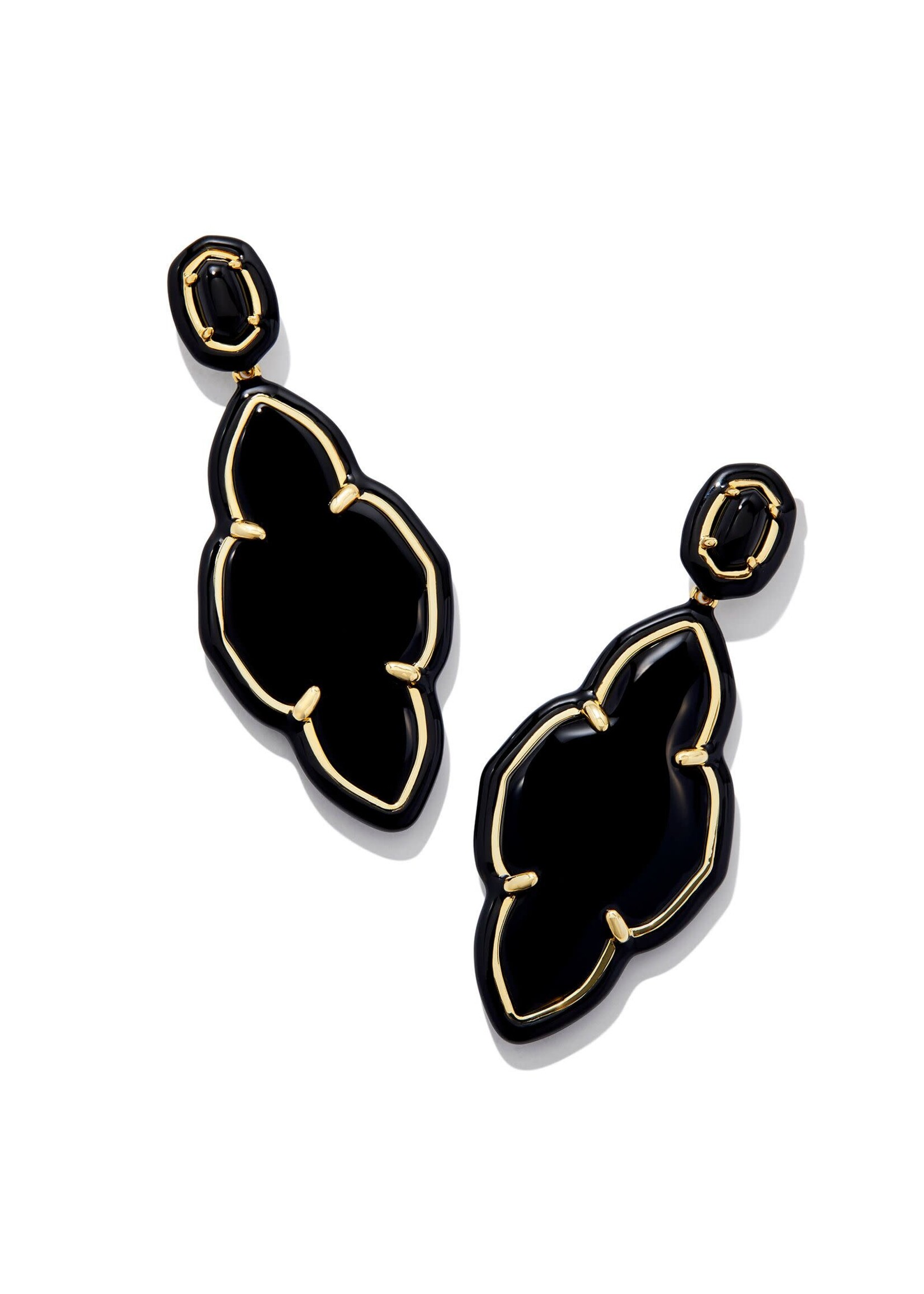 Kendra Scott ABBIE ENAMEL FRAME STATEMENT EARRINGS