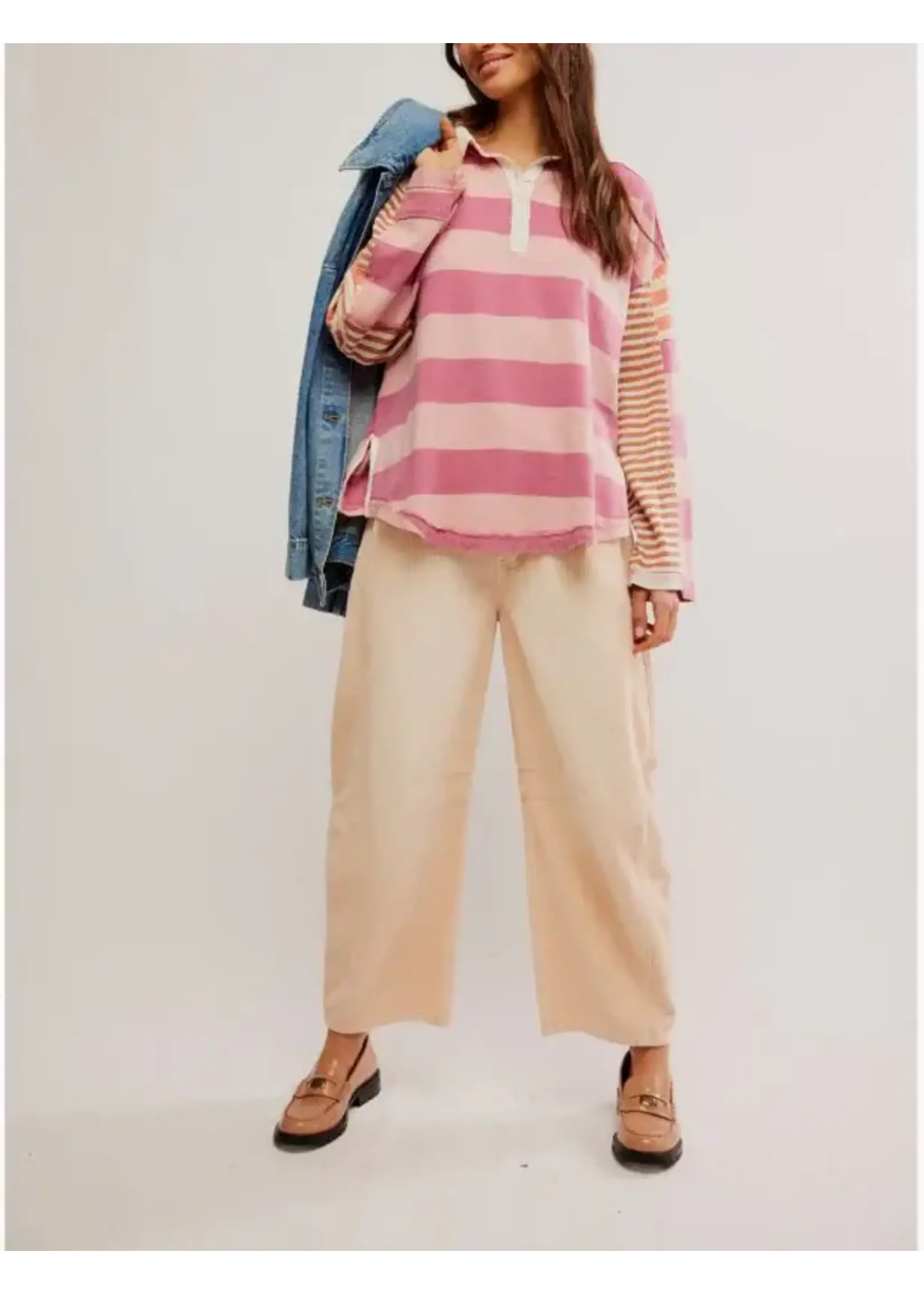 Free People Aster Stripe Tee (Farm Combo)