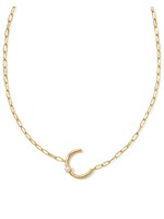 Kendra Scott PEARL LETTER C SHORT PENDANT NECKLACE